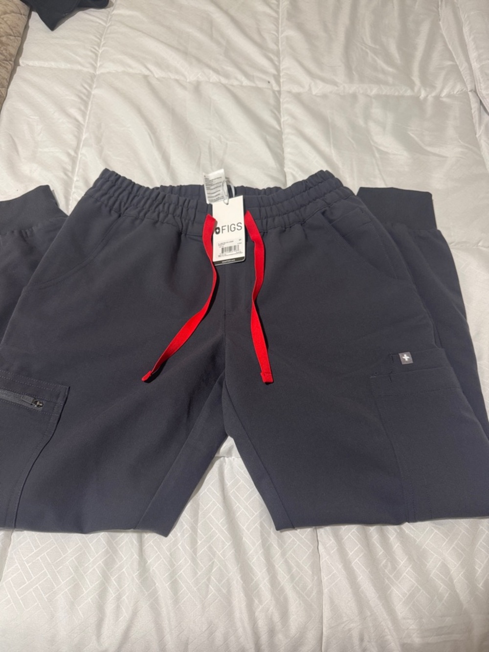 FIGS Women’s Jogger Pants with Red Drawstring